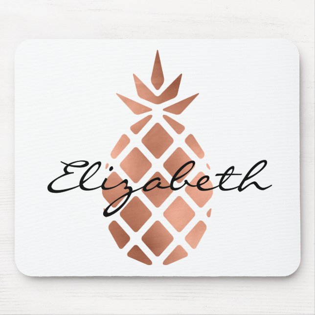 Mousepad Abanico de Ouro Rosa Personalizado da Moda (Frente)