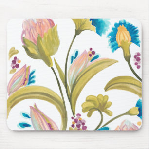 Mousepad Abbey Floral Azulejos - Flores de primavera