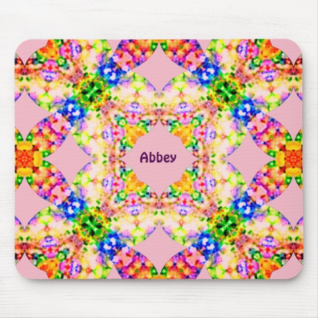 Mousepad ABBEY ~ Padrão de Pastel Doce ~ Personalizado (Frente)