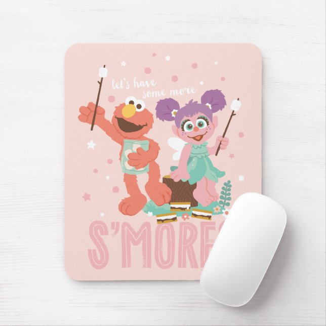 Mousepad Abby Cadabby & Elmo | Vamos Tem Mais Pequenos Meno (Com mouse)