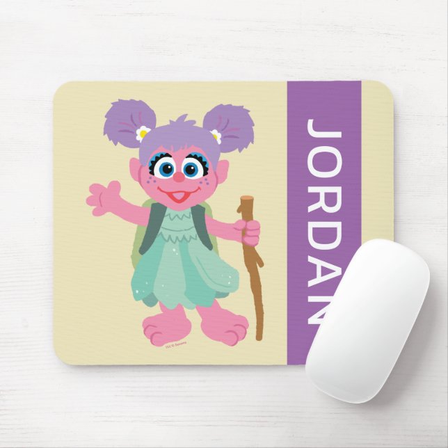 Mousepad Abby Cadabby Hiking | Adicione seu nome (Com mouse)