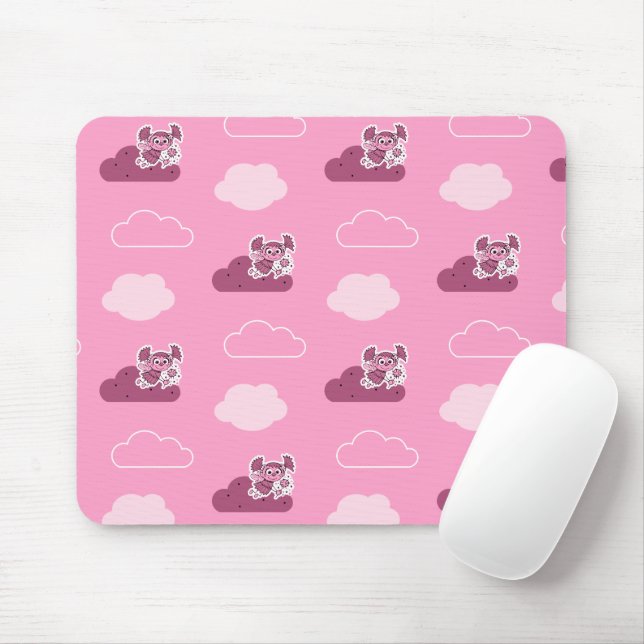 Mousepad Abby Doodley Cloud Pattern (Com mouse)