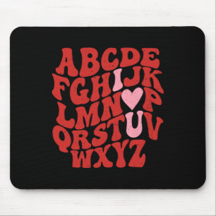 Mousepad Abc Alfabeto Eu Amo Você Professor De Inglês Dia D