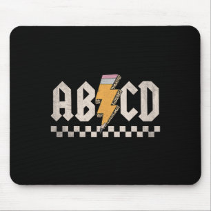 Mousepad Abcd De Volta À Sala De Aula Primeiro Dia De Volta