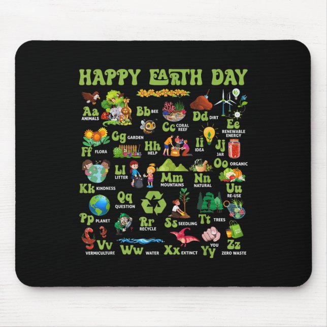 Mousepad Abcs Do Professor Do Dia Da Terra Salvem Nossa Nat (Frente)