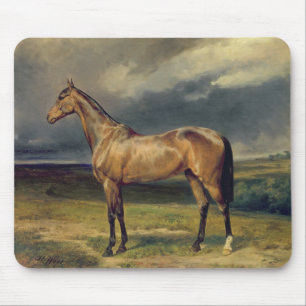 Mousepad Abdul Medschid o cavalo árabe da castanha, 1855