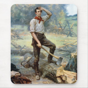 Mousepad Abe Lincoln -- O divisor do trilho