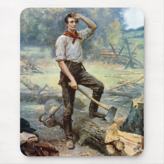 Mousepad Abe Lincoln -- O divisor do trilho (Frente)