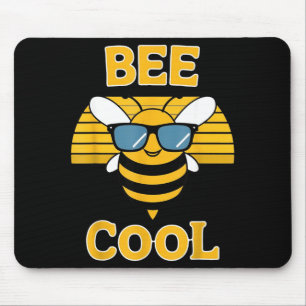 Mousepad Abeia legal abelha engraçada mel estilo retrô vibr