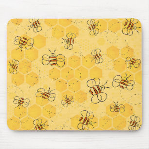 Mousepad Abeja Zumbido Abelhas Mel Cute 