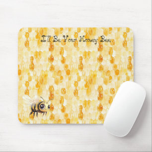 Mousepad Abelha Amarela Dourada