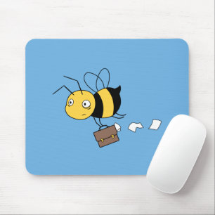 Mousepad Abelha de Beezness, abelha forçada cansado que
