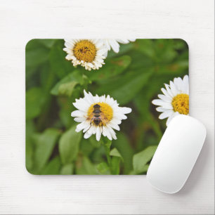 Mousepad Abelha de mel numa margarida