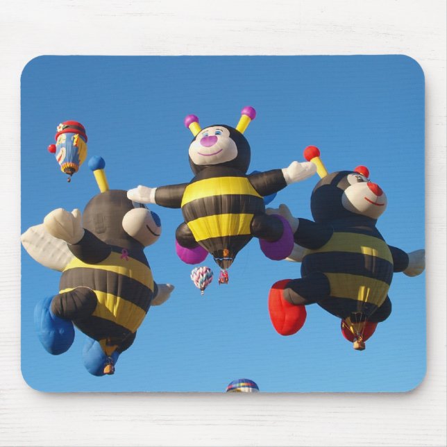 Mousepad Abelha do balão de ar quente - Ballooning (Frente)