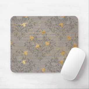 Mousepad Abelha Dourado e rolo