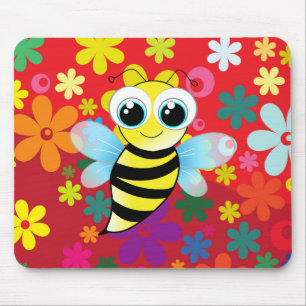 Mousepad Abelha feliz