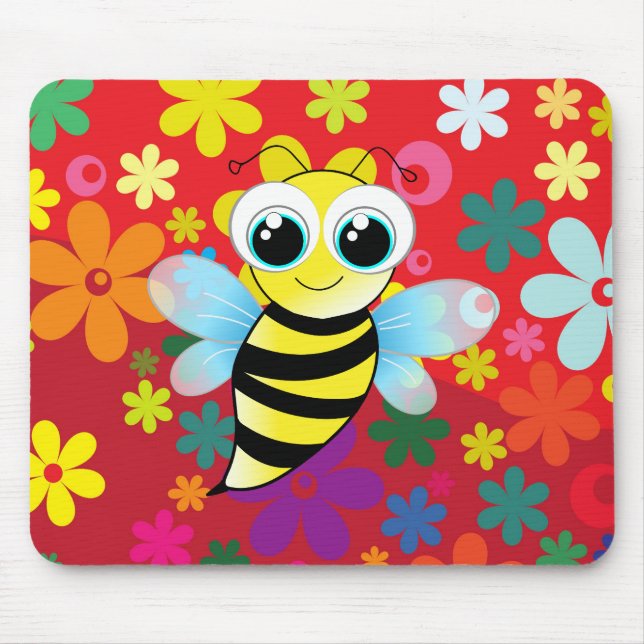 Mousepad Abelha feliz (Frente)