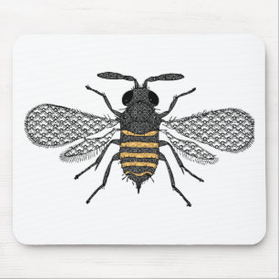 Mousepad abelha vintage