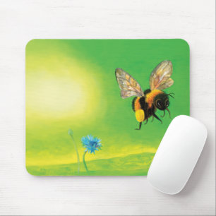 Mousepad Abelhão voando sobre uma Ilustração de Prado