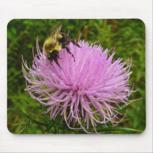 Mousepad Abelhas na Natureza da Flor do Estilo
