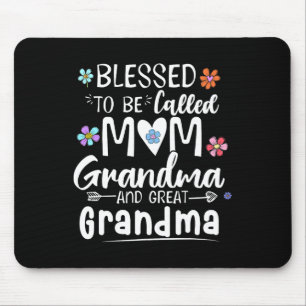 Mousepad Abençoado Seja Chamada Mãe Vovó Excelente Vovó Mot