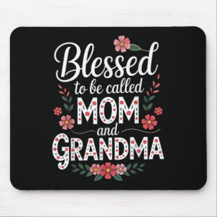 Mousepad Abençoado Seja Chamado Mãe E Vovó Floral M
