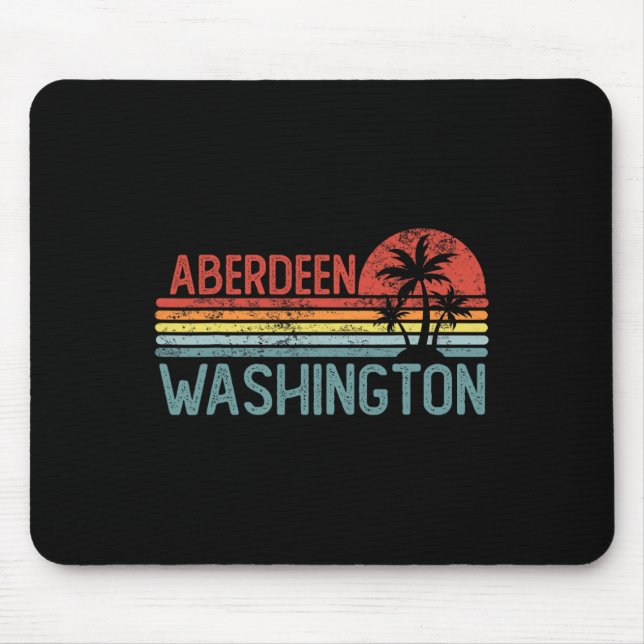 Mousepad Aberdeen Washington Engraçado Usa Viagem Cidade Ca (Frente)