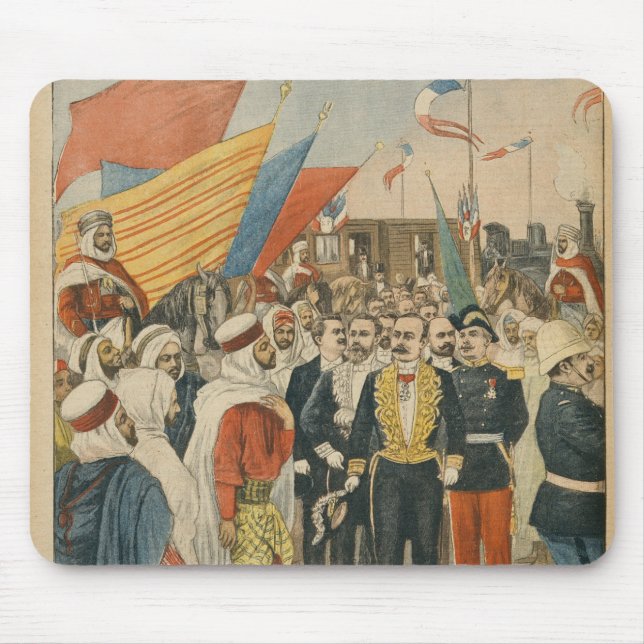 Mousepad Abertura da estrada de ferro de Saida em Argélia (Frente)