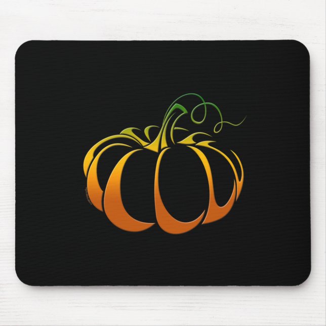 Mousepad Abóbora bonito em tons de outono (Frente)