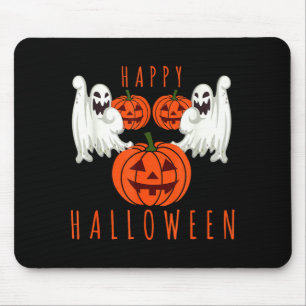 Mousepad abóbora de fantasma assustador de Halloween