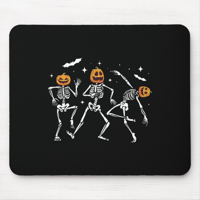 Mousepad Abóbora de Halloween Esqueleto (Frente)