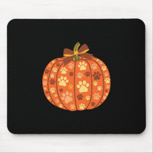 Mousepad Abóbora de Impressão de Pata de Cachorro Arco Outo