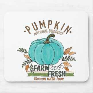 Mousepad Abóbora fresca de fazenda, colheita de Halloween