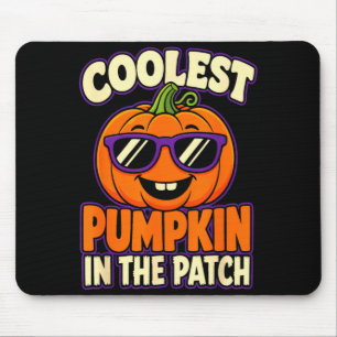 Mousepad Abóbora mais legal do Halloween no patch crianças 