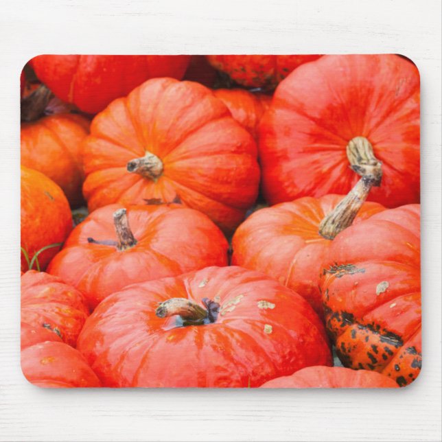Mousepad Abóboras laranjas no mercado, Alemanha (Frente)