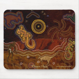 Mousepad Aborígene australianos que caçam o canguru & os