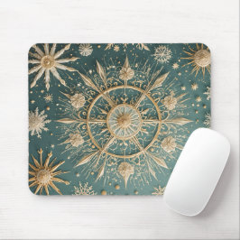 Mousepad Abraço do Ouro de inverno: Serenata com floco de n