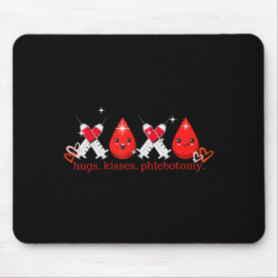 Mousepad Abraços Beijos Flebotomia Dia dos Namorados Flebot