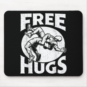 Mousepad Abraços Humor de Luta Livre Engraçado Lutador Luta