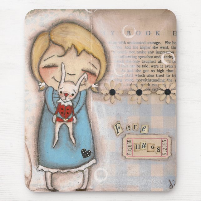 Mousepad Abraços livres - tapete do rato (Frente)