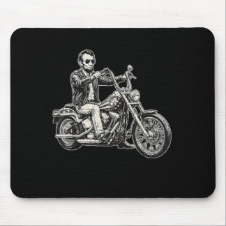 Mousepad Abraham Abe Lincoln Motocicleta Motociclista Ameri