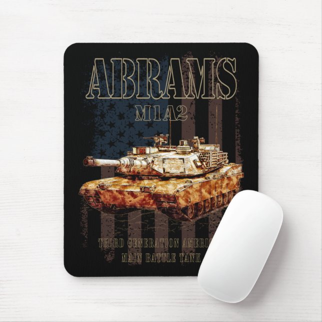 Mousepad Abrams M1A2 MBT Estados Unidos Principal Tanque de (Com mouse)
