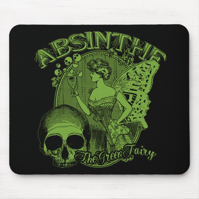 Mousepad Absinthe Green Fairy Lady (Frente)