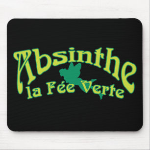 Mousepad Absinthe Text La Fee Verte