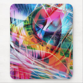 Mousepad Abstração de Linhas Dinâmicas