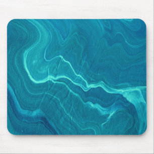Mousepad Abstração do Mármore de Agato Verde do Mar