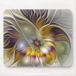 Mousepad Abstract Colorful Fantasy Flower Modern Fractal