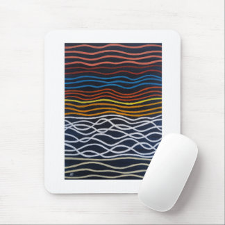 Mousepad Abstract Seafront Painting by Alfred Fox