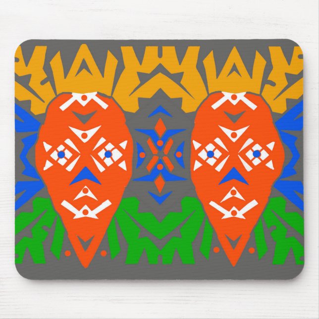 Mousepad Abstract Tribal Pattern (Frente)