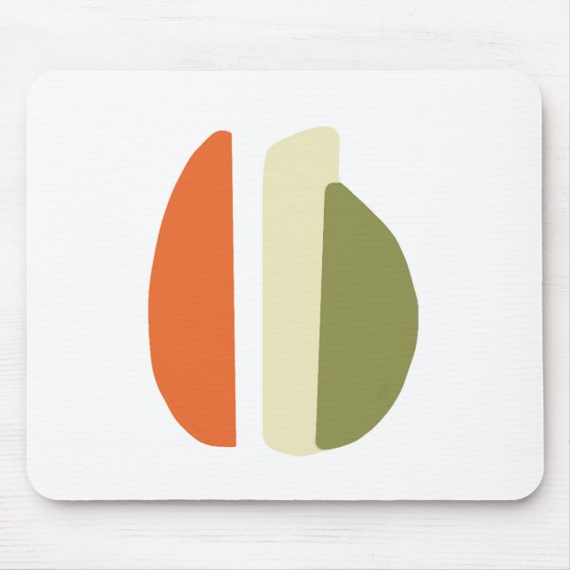 Mousepad abstracto de formas boho (Frente)